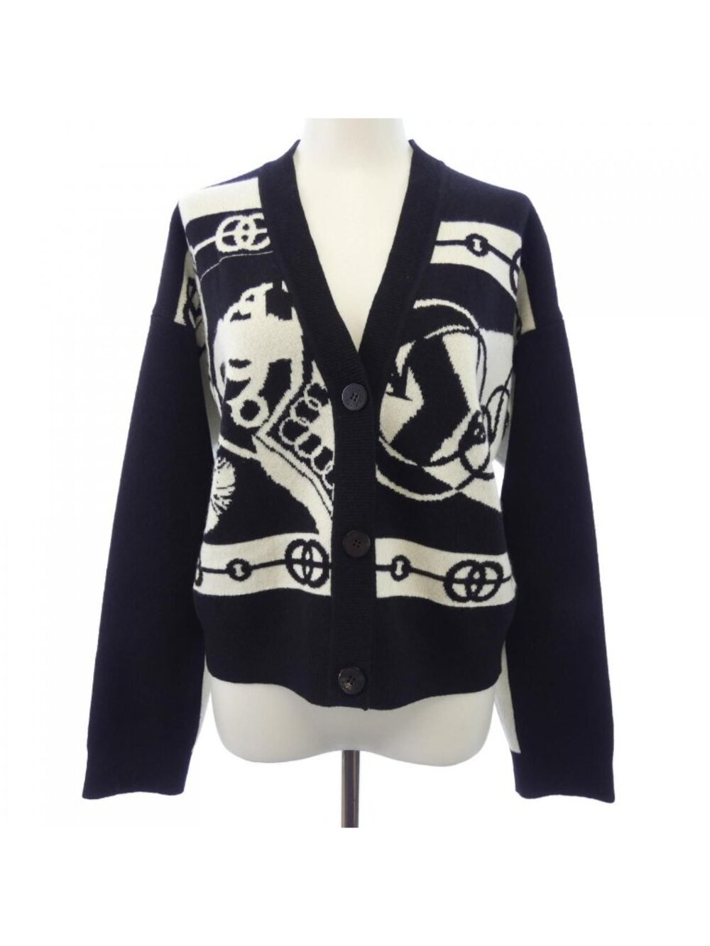 Hermes Cliquetis Cardigan Black